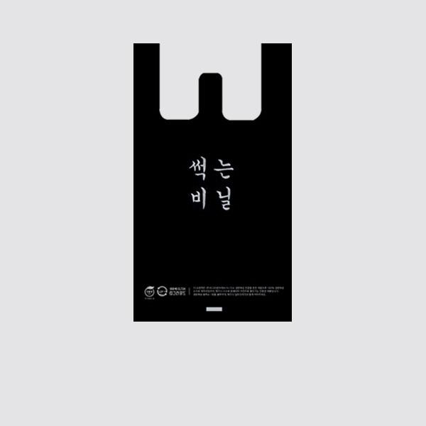 썩는비닐 손잡이봉투 21cm x 46cm [중] 100장