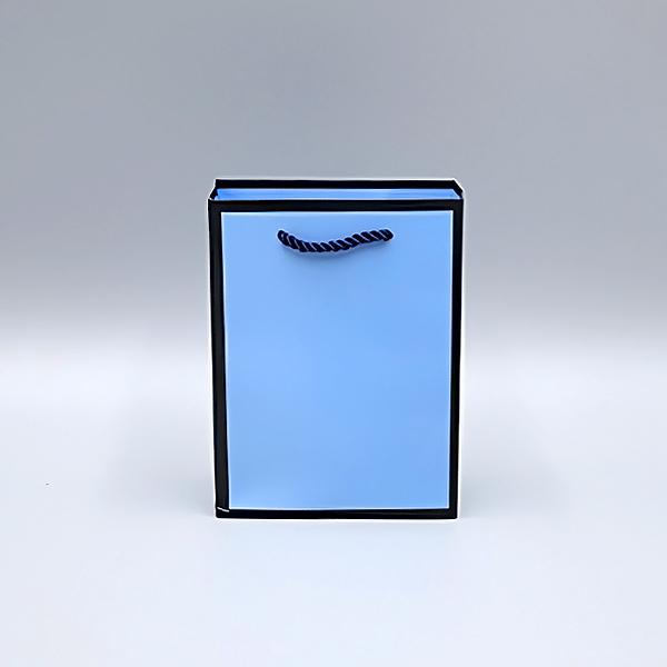 직사각종이가방 세로형4호(28x10x33) 블루투톤