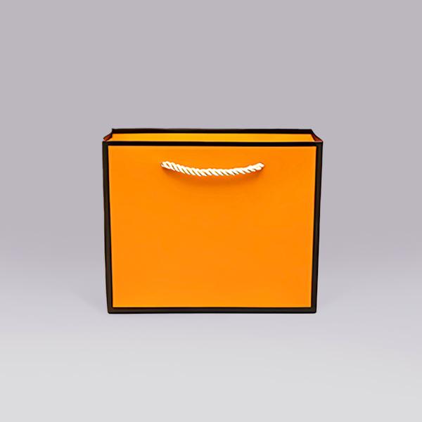 직사각종이가방 가로형3호(27x8x21) 오렌지투톤