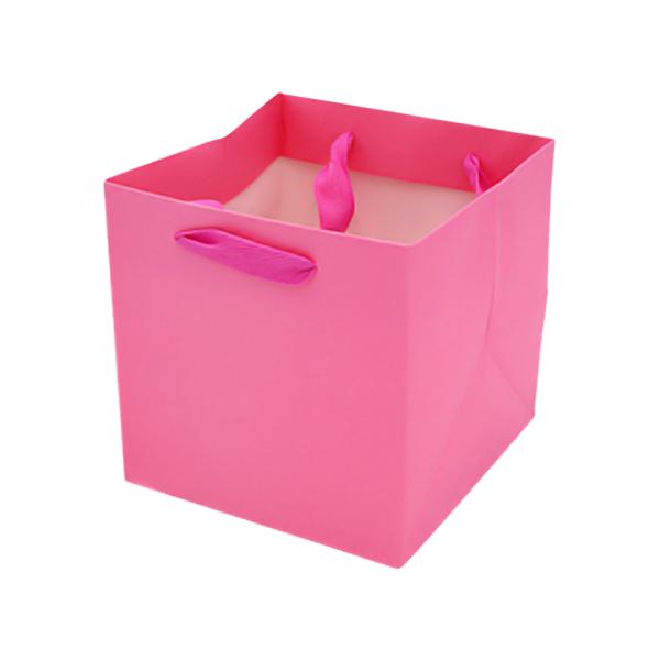 정사각종이가방 1호(10X10X10cm) 핑크