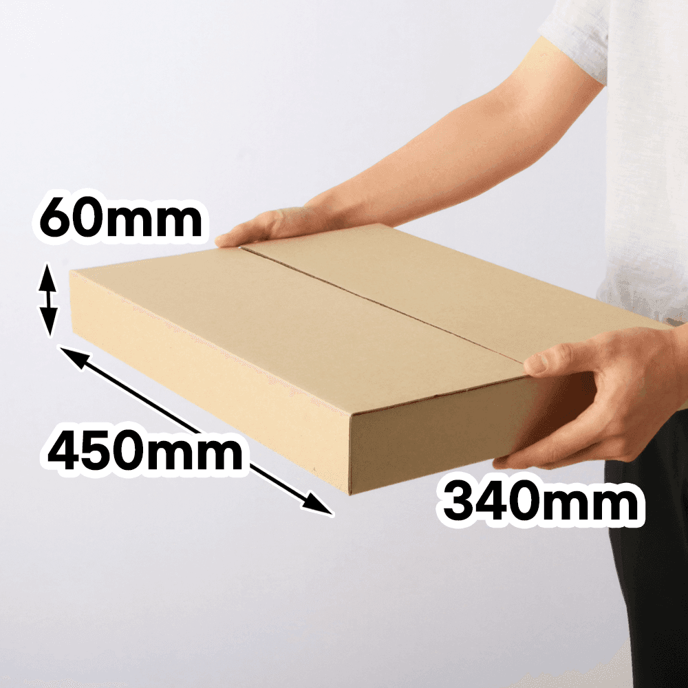 납작박스 60개 450x340x60mm [424]