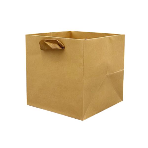 정사각종이가방 높은 1호(10X10X17cm) 크라프트
