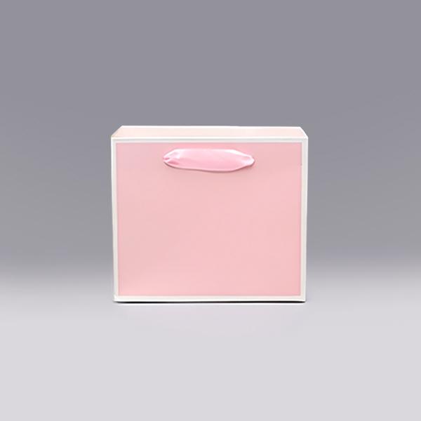 직사각종이가방 가로형4호(32x11.5x28) 핑크투톤