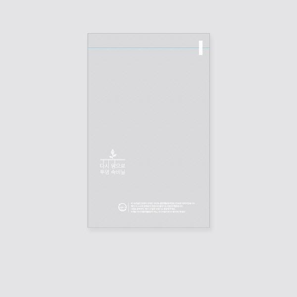 다시 땅으로 투명속비닐 38x47+4 [대] 1000장 (무타공)