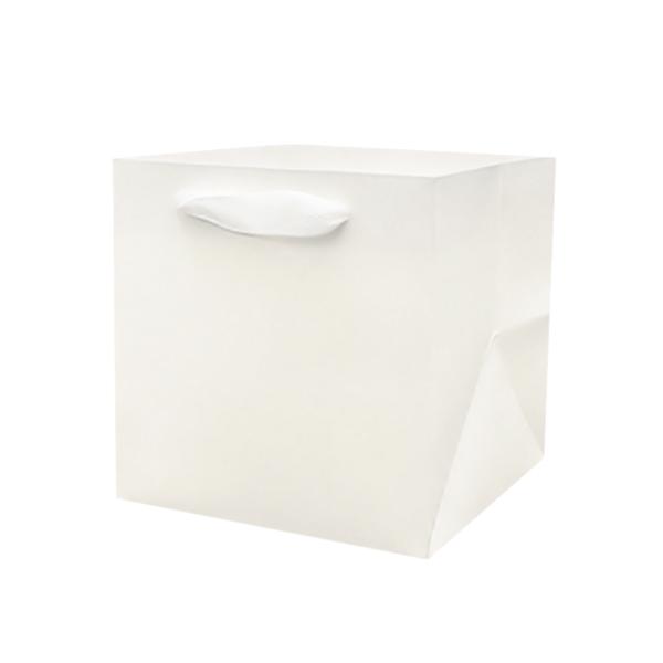 정사각종이가방 2.5호(17.5X17.5X17.5cm) 화이트