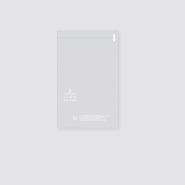 다시 땅으로 투명속비닐 17x25+4 [특소] 1000장 (무타공)