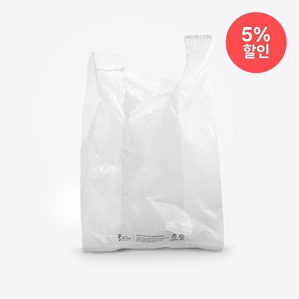 친환경인증 EL606 손잡이봉투 투명 [대] 100장