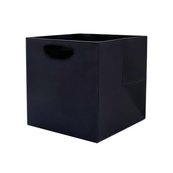 정사각종이가방 1.5호(12.5X12.5X12.5cm) 블랙