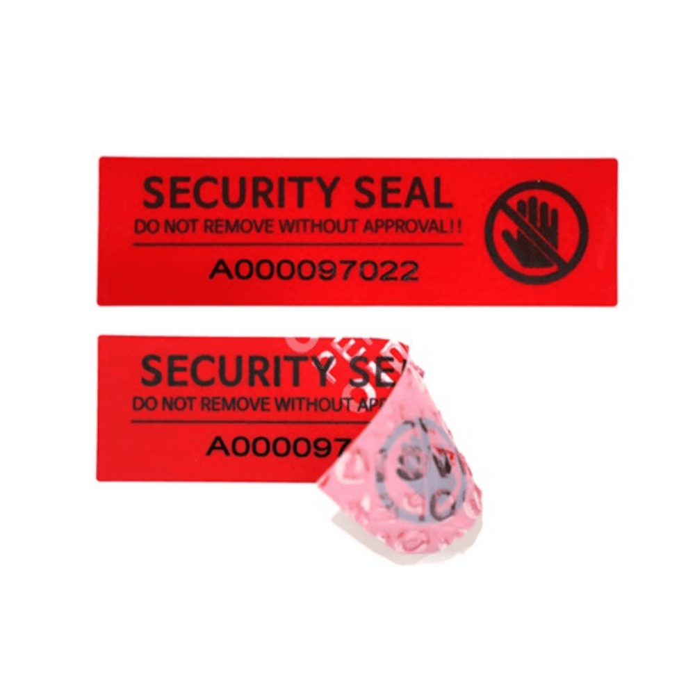 일련번호 씰티커 빨강