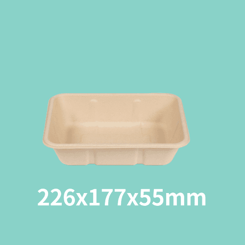 대나무 도시락 펄프용기 1구(1350ml) 500개