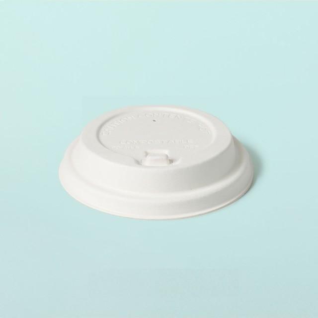10 12 16온스 개폐형 펄프 뚜껑 화이트 1000개