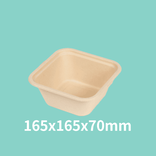 대나무 도시락 펄프용기 1구 40호(1000ml) 500개