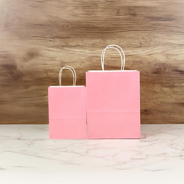 줄끈자동쇼핑백 중형(21X11X27) 핑크