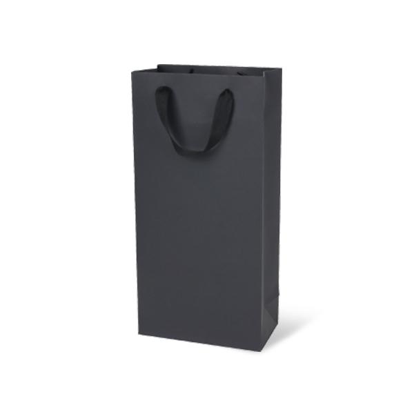 와인종이가방 블랙 더블(17X9X35cm)